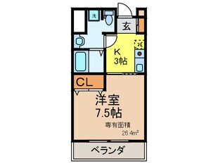 ﾌﾛ-ﾗﾙｺﾐｭﾆﾃｲ-ﾊﾟﾚｽさわらぎの物件間取画像